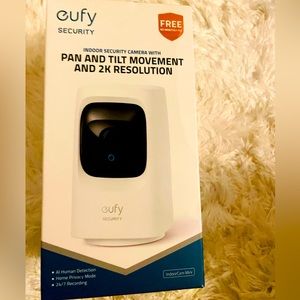 eufy Security - Indoor Cam Mini 2k HD Wi-Fi Pan & Tilt Security Cam - White